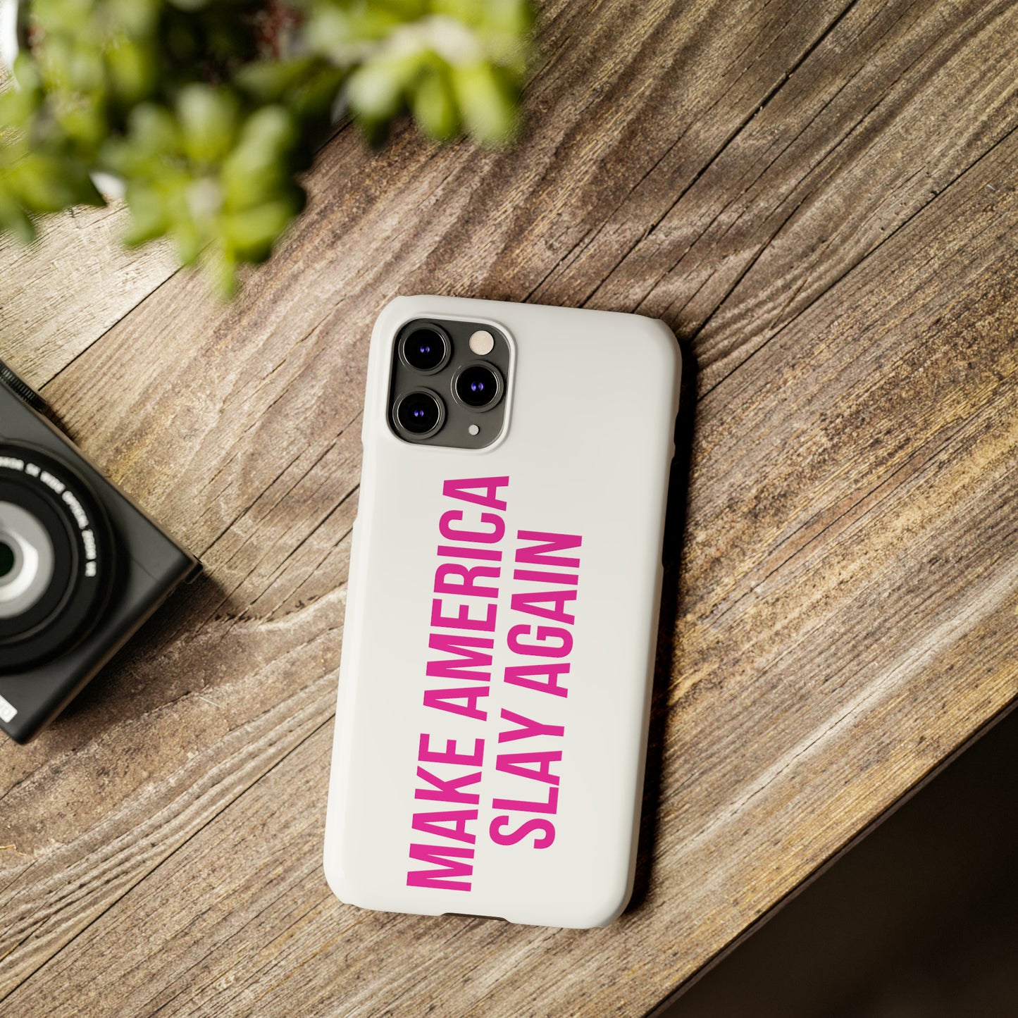 Make America Slay Again iPhone Case - White