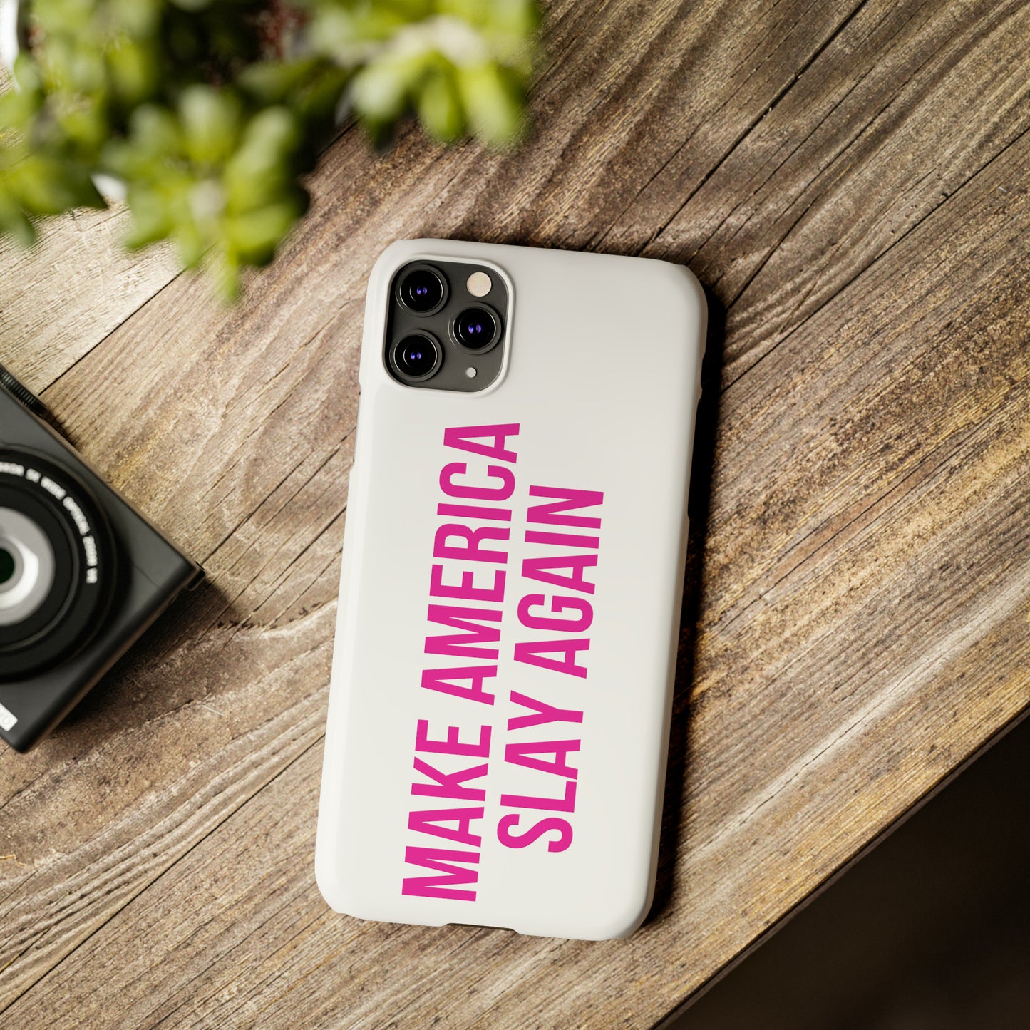 Make America Slay Again iPhone Case - White