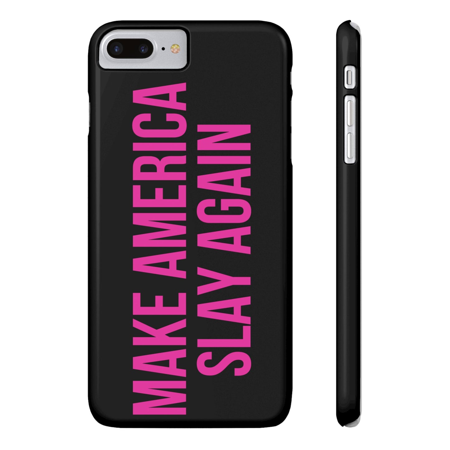 Make America Slay Again iPhone Case - Black