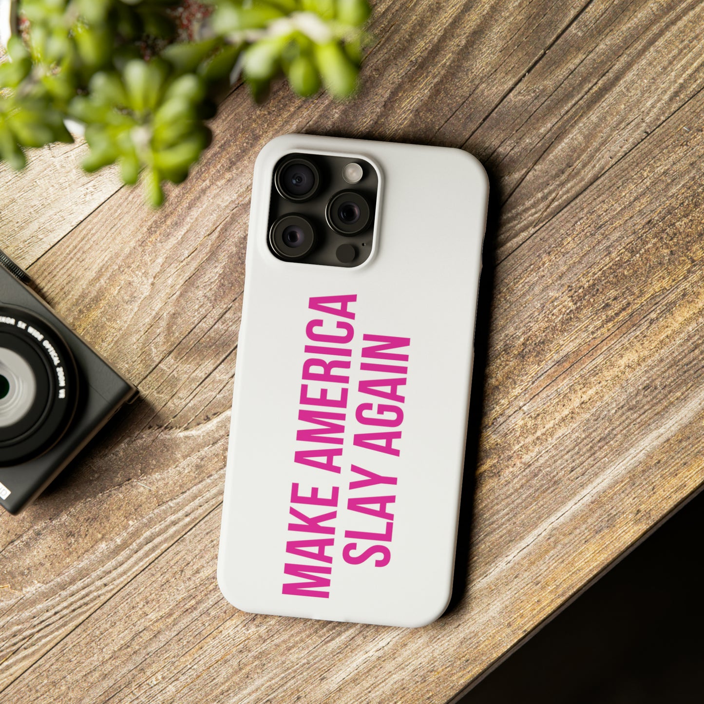 Make America Slay Again iPhone Case - White