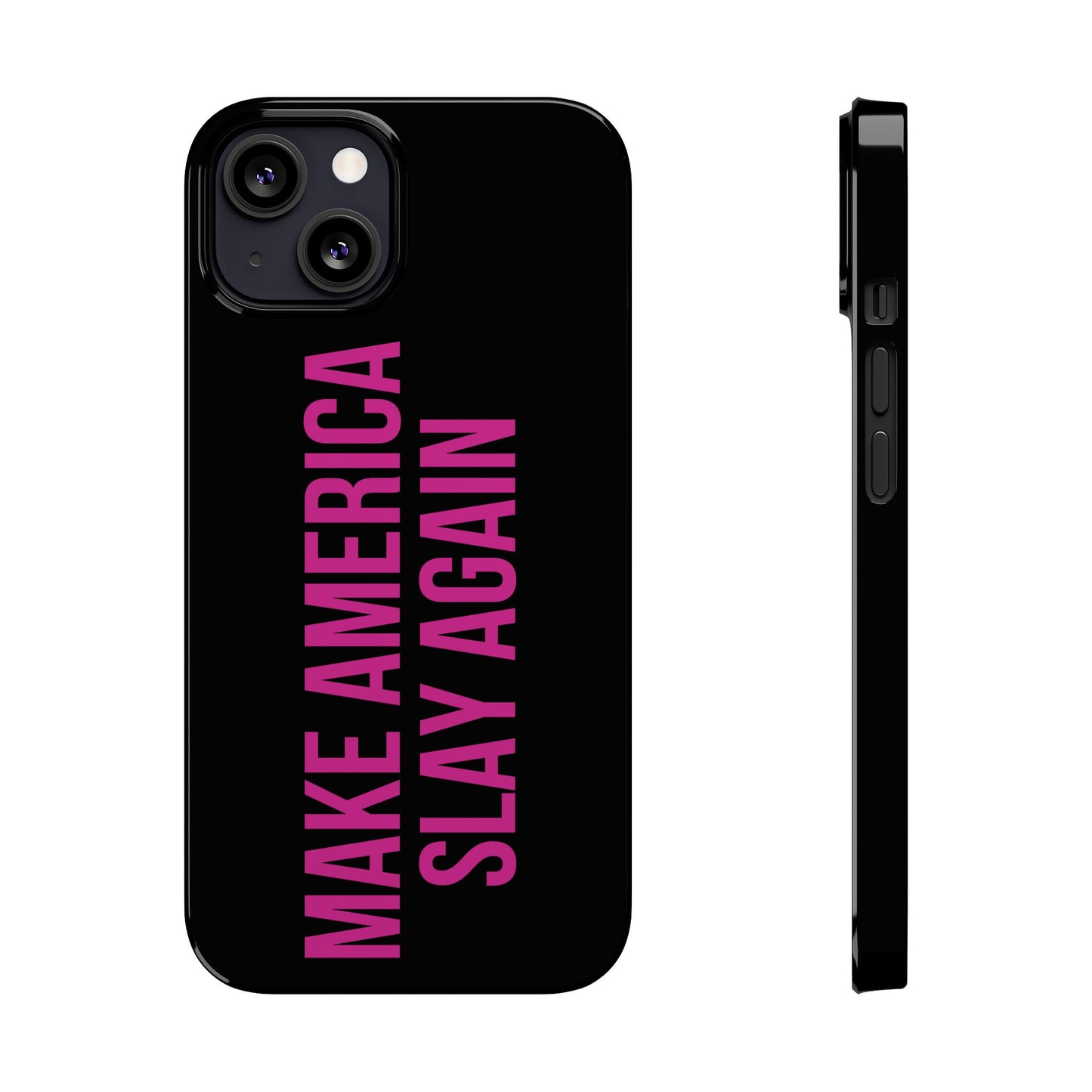 Make America Slay Again iPhone Case - Black