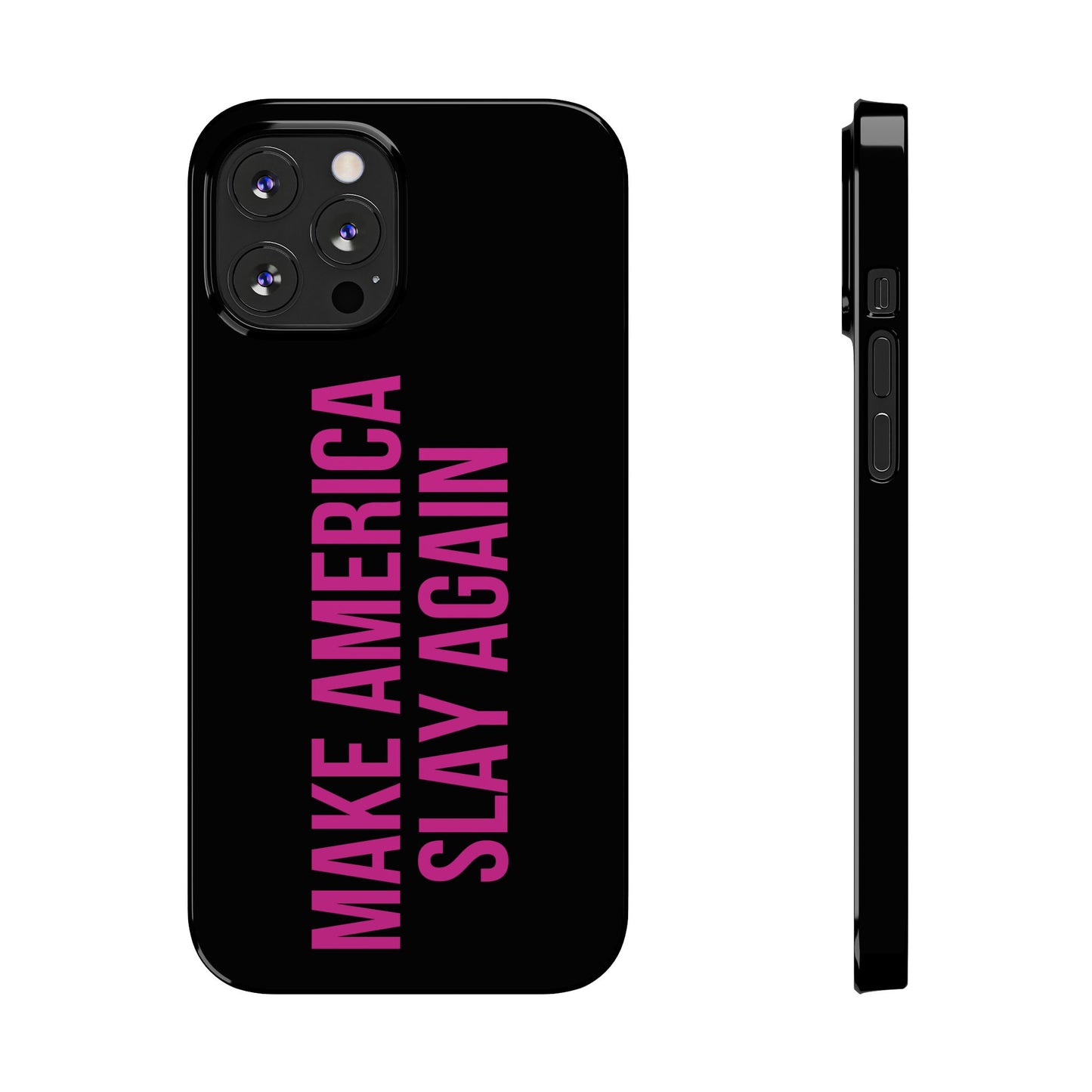 Make America Slay Again iPhone Case - Black