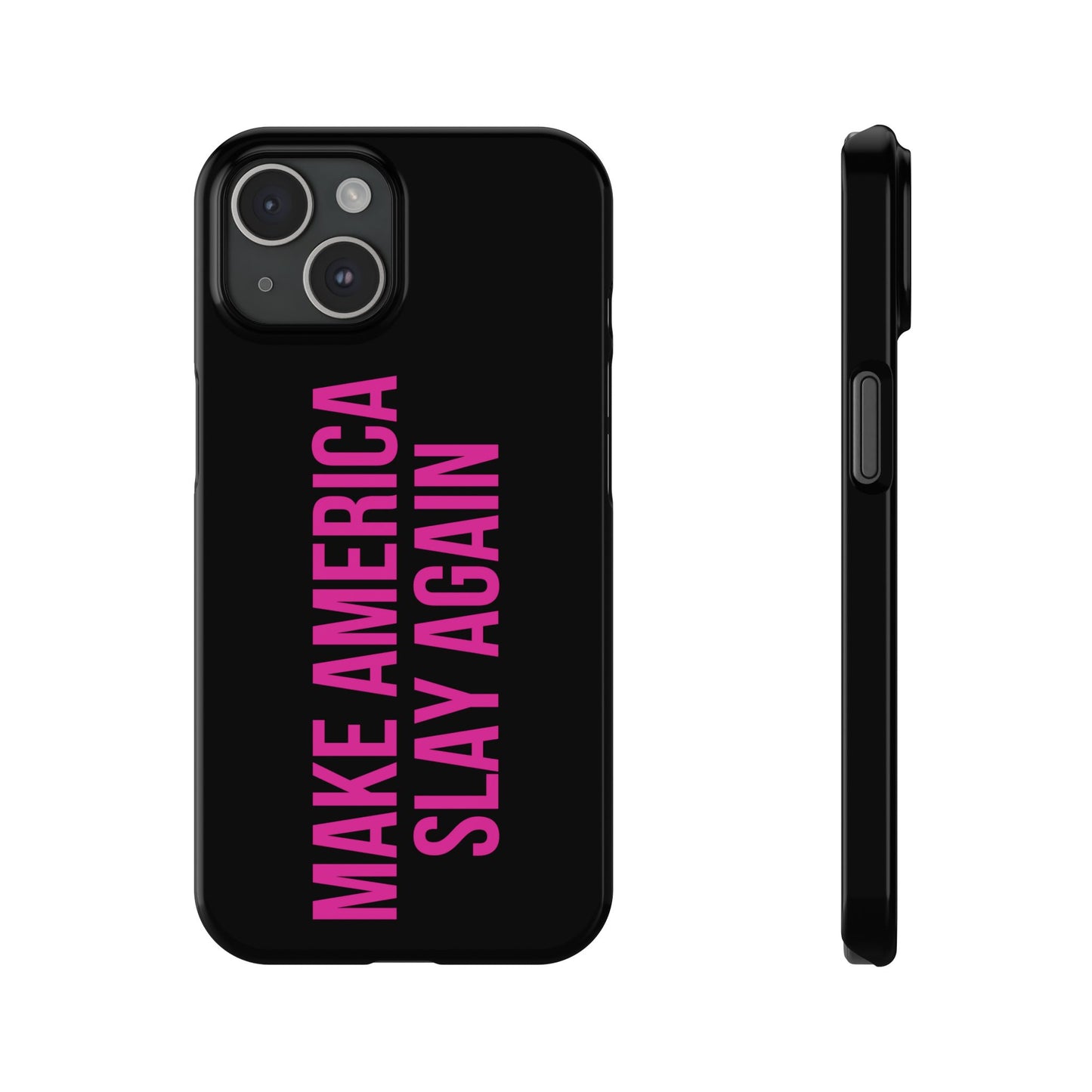 Make America Slay Again iPhone Case - Black