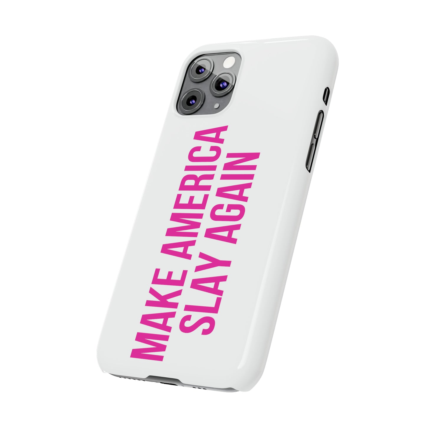 Make America Slay Again iPhone Case - White