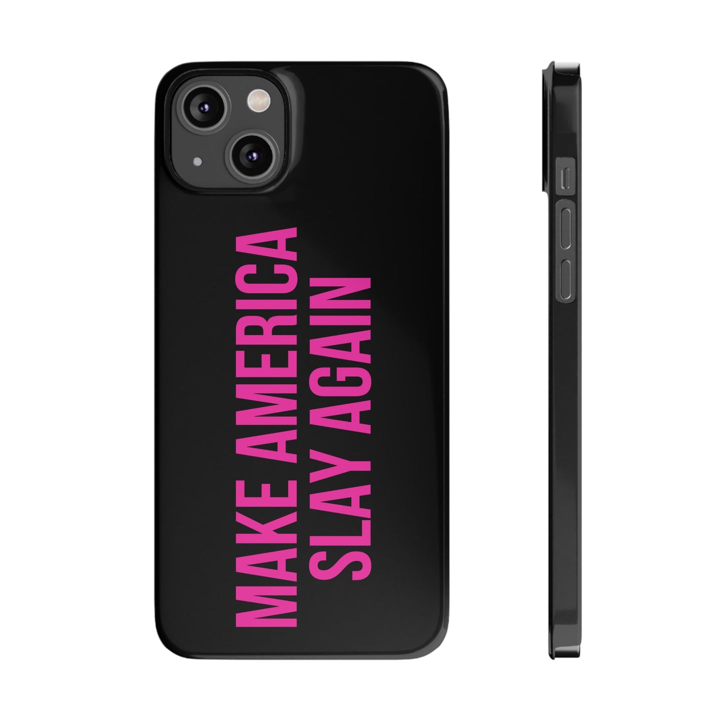 Make America Slay Again iPhone Case - Black