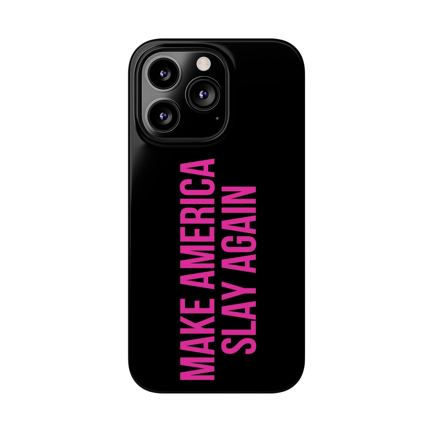 Make America Slay Again iPhone Case - Black