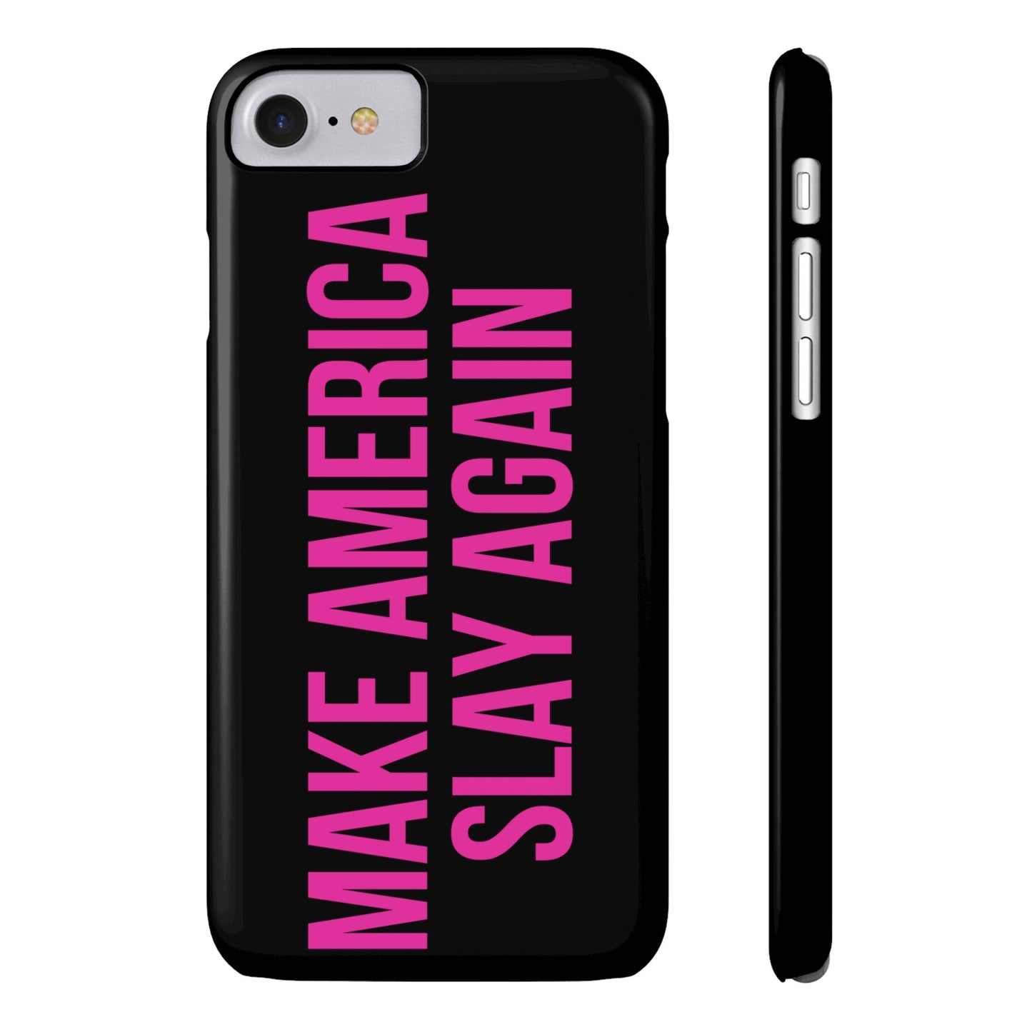 Make America Slay Again iPhone Case - Black