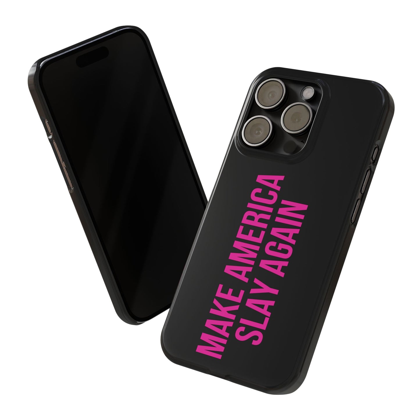 Make America Slay Again iPhone Case - Black