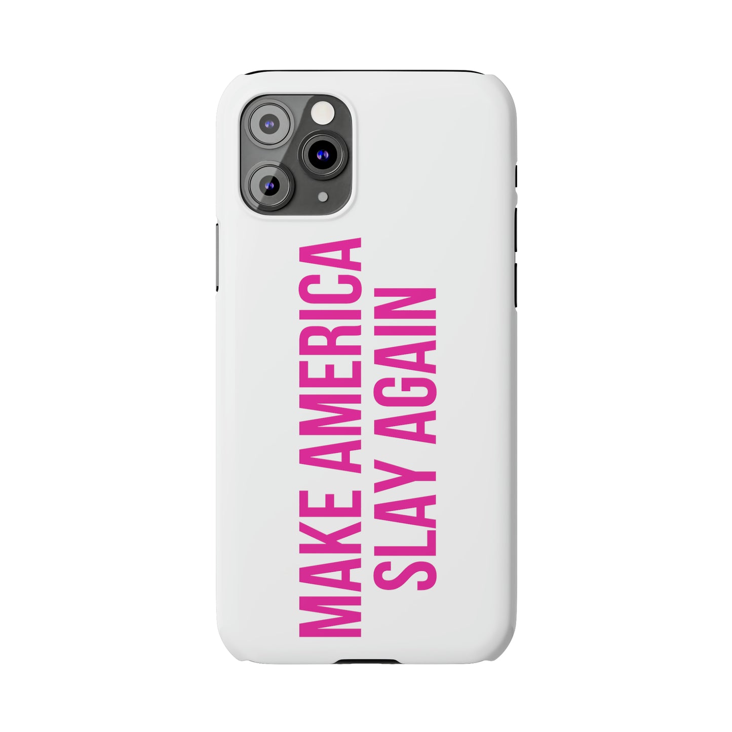 Make America Slay Again iPhone Case - White