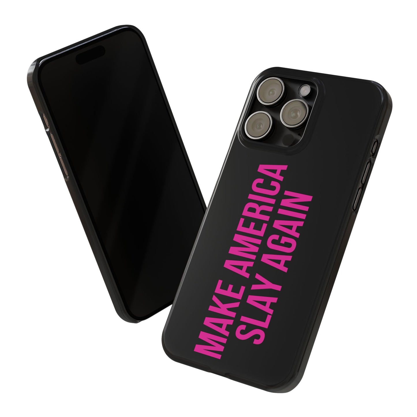 Make America Slay Again iPhone Case - Black