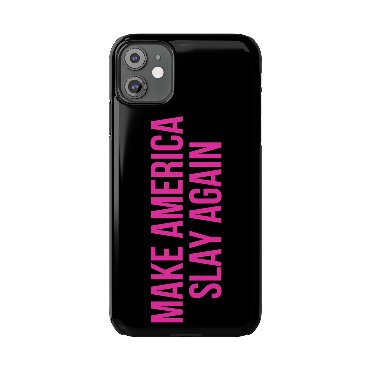 Make America Slay Again iPhone Case - Black