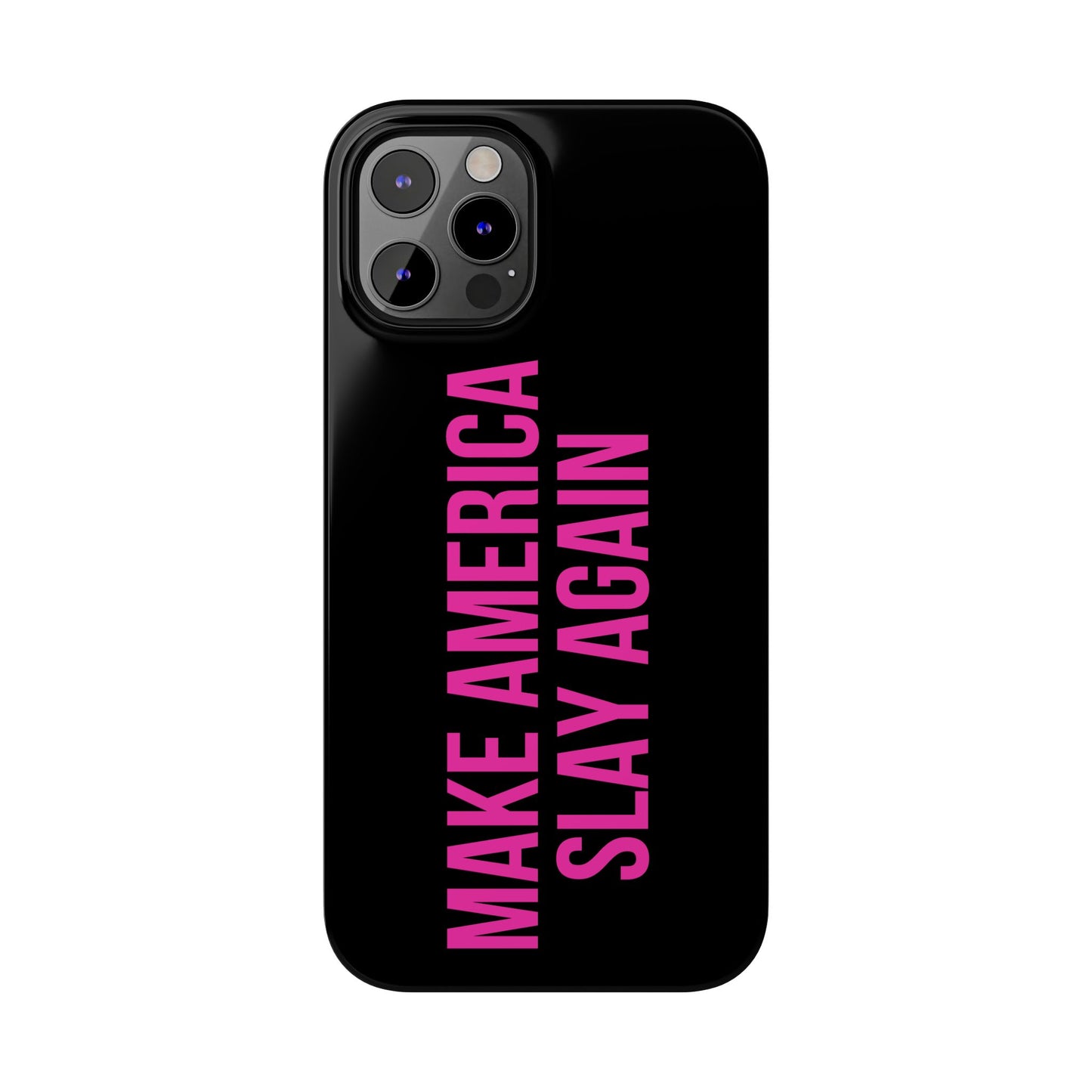 Make America Slay Again iPhone Case - Black