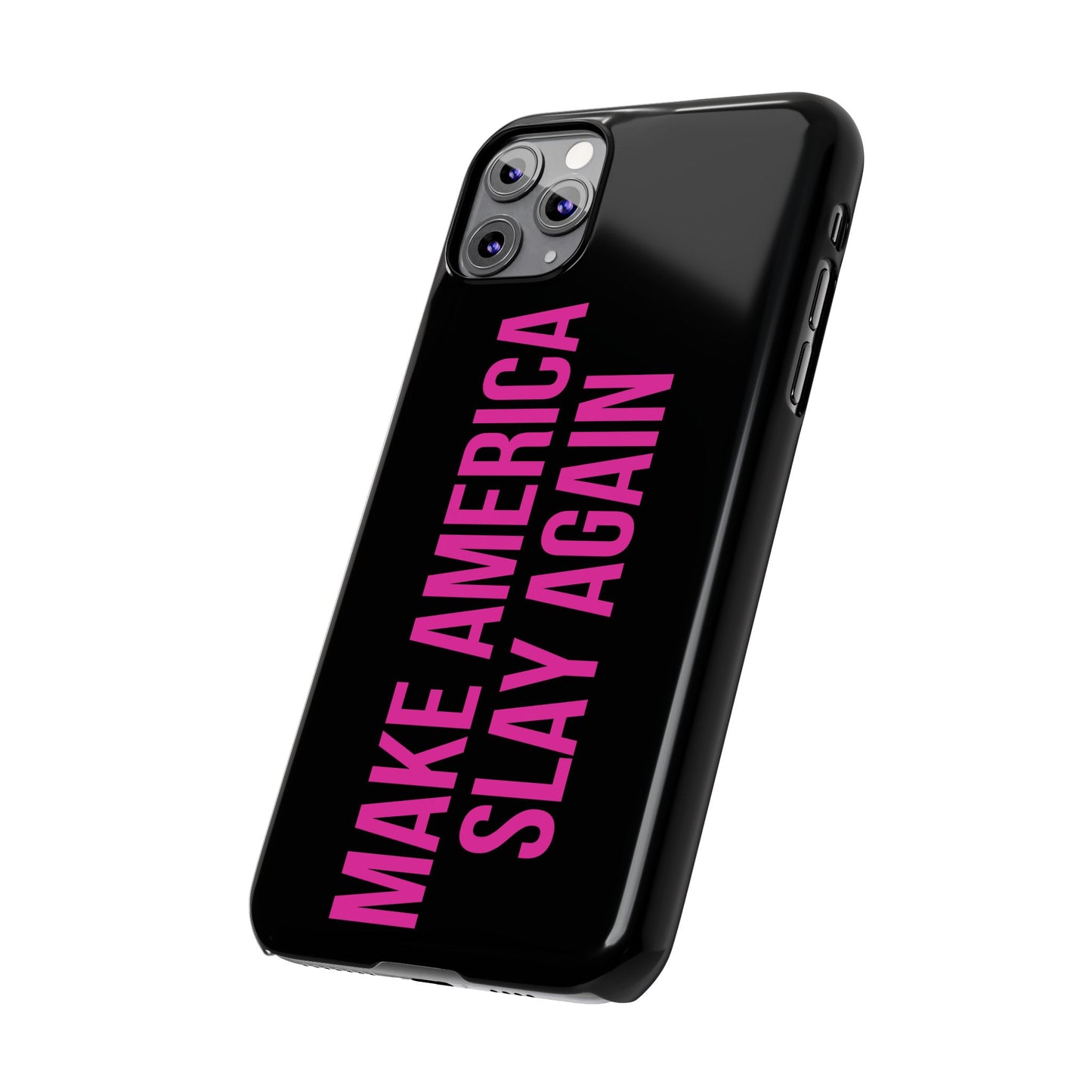 Make America Slay Again iPhone Case - Black