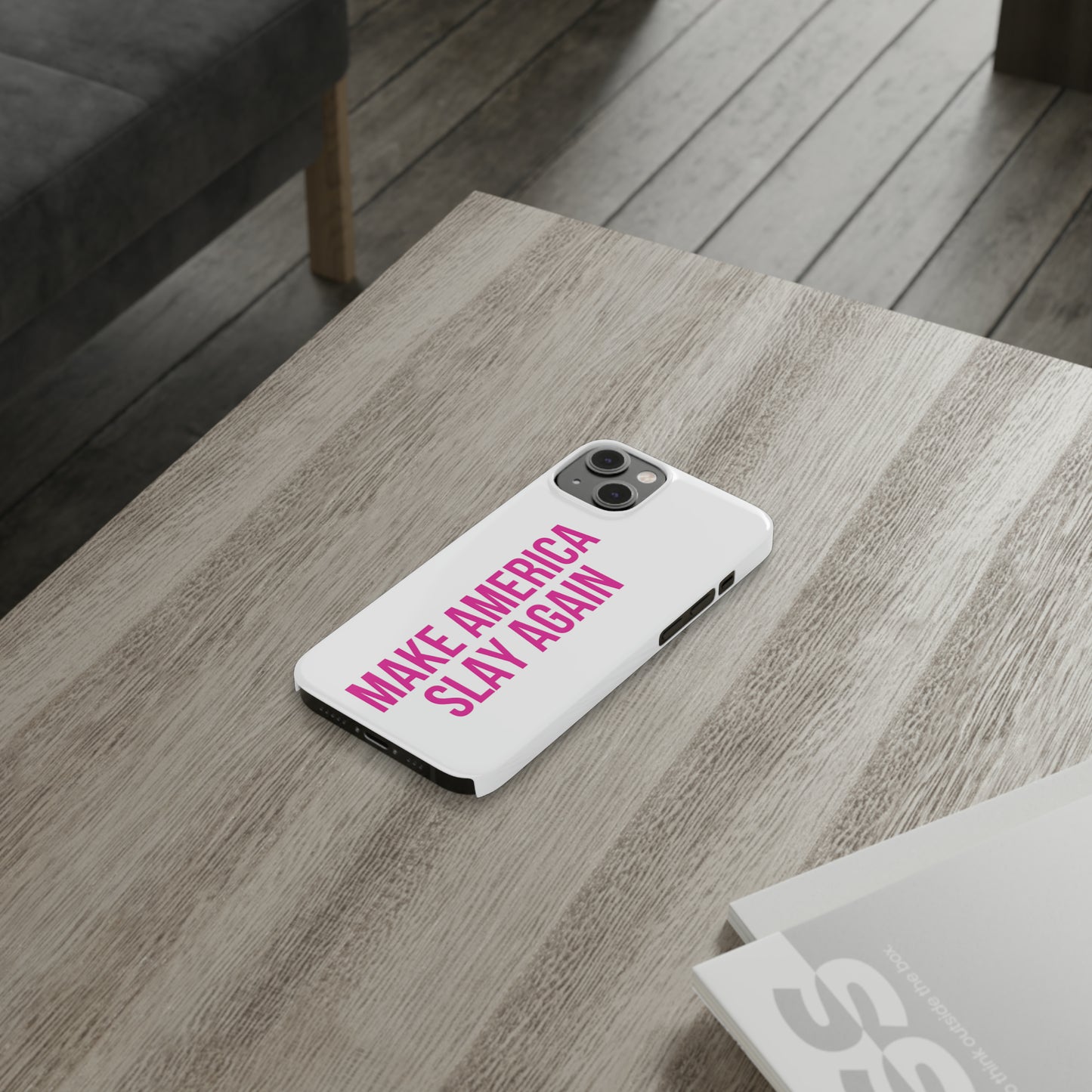 Make America Slay Again iPhone Case - White