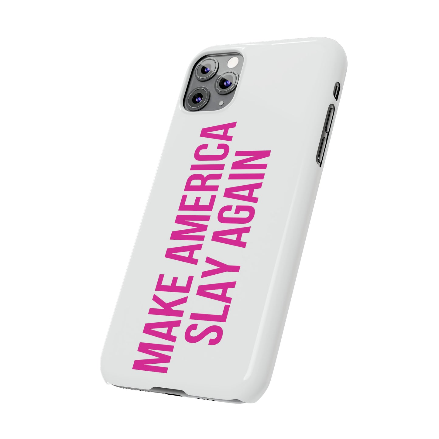 Make America Slay Again iPhone Case - White