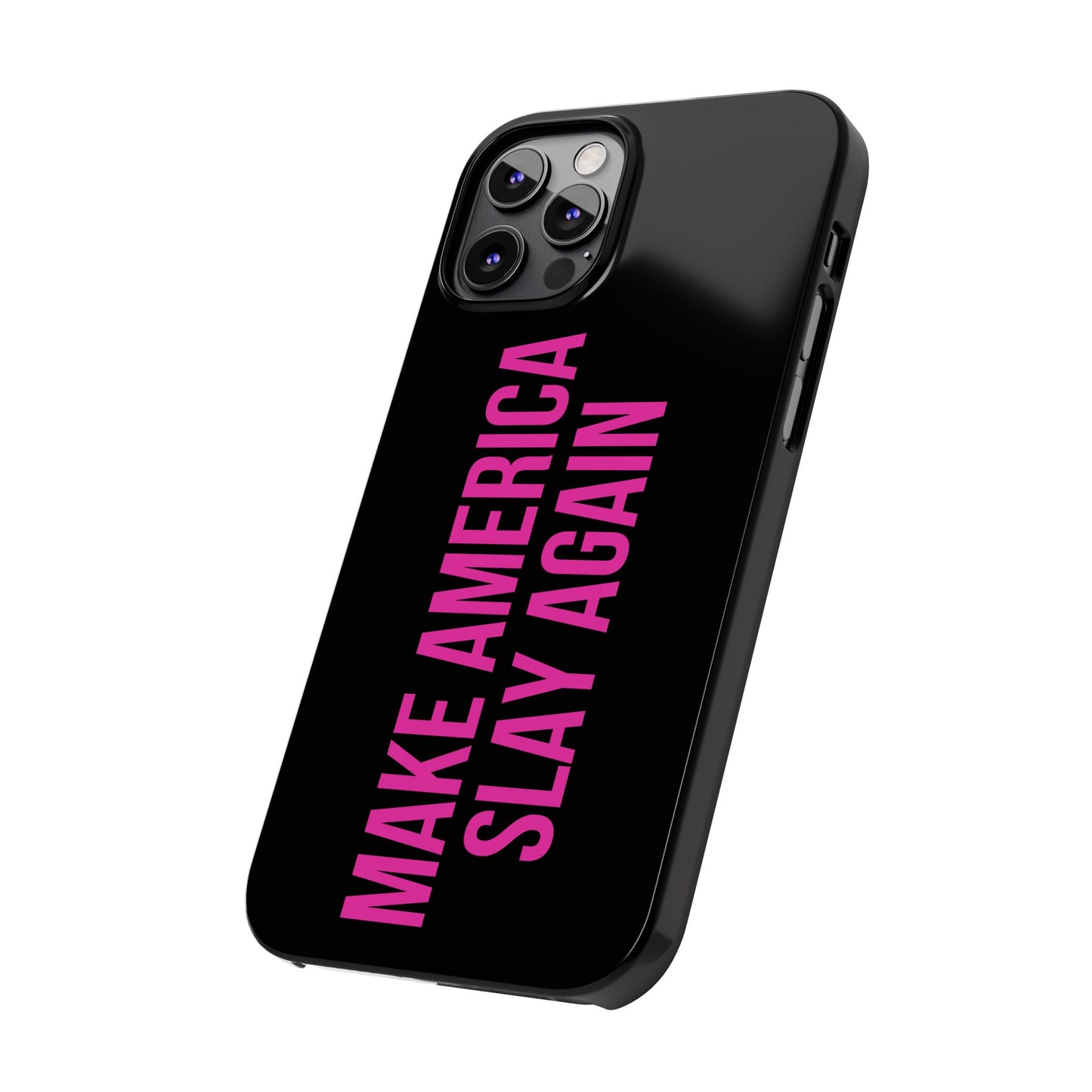 Make America Slay Again iPhone Case - Black