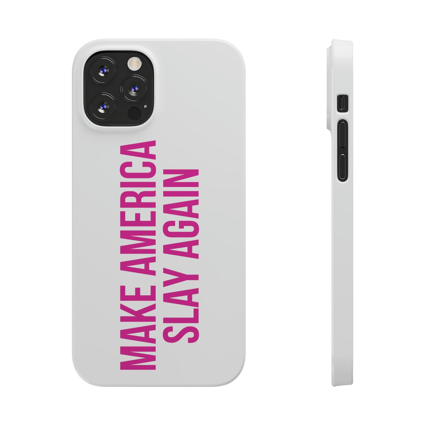 Make America Slay Again iPhone Case - White