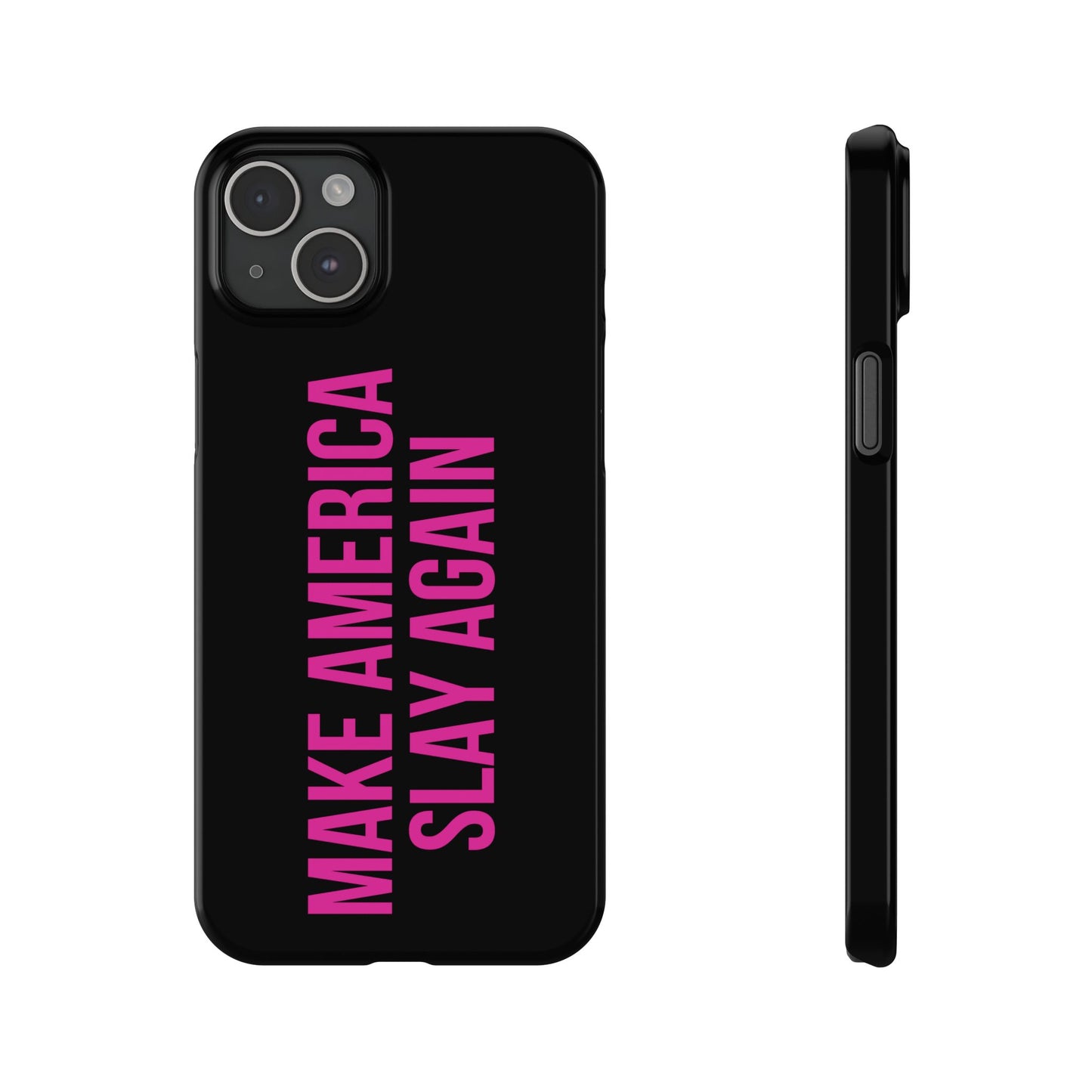 Make America Slay Again iPhone Case - Black