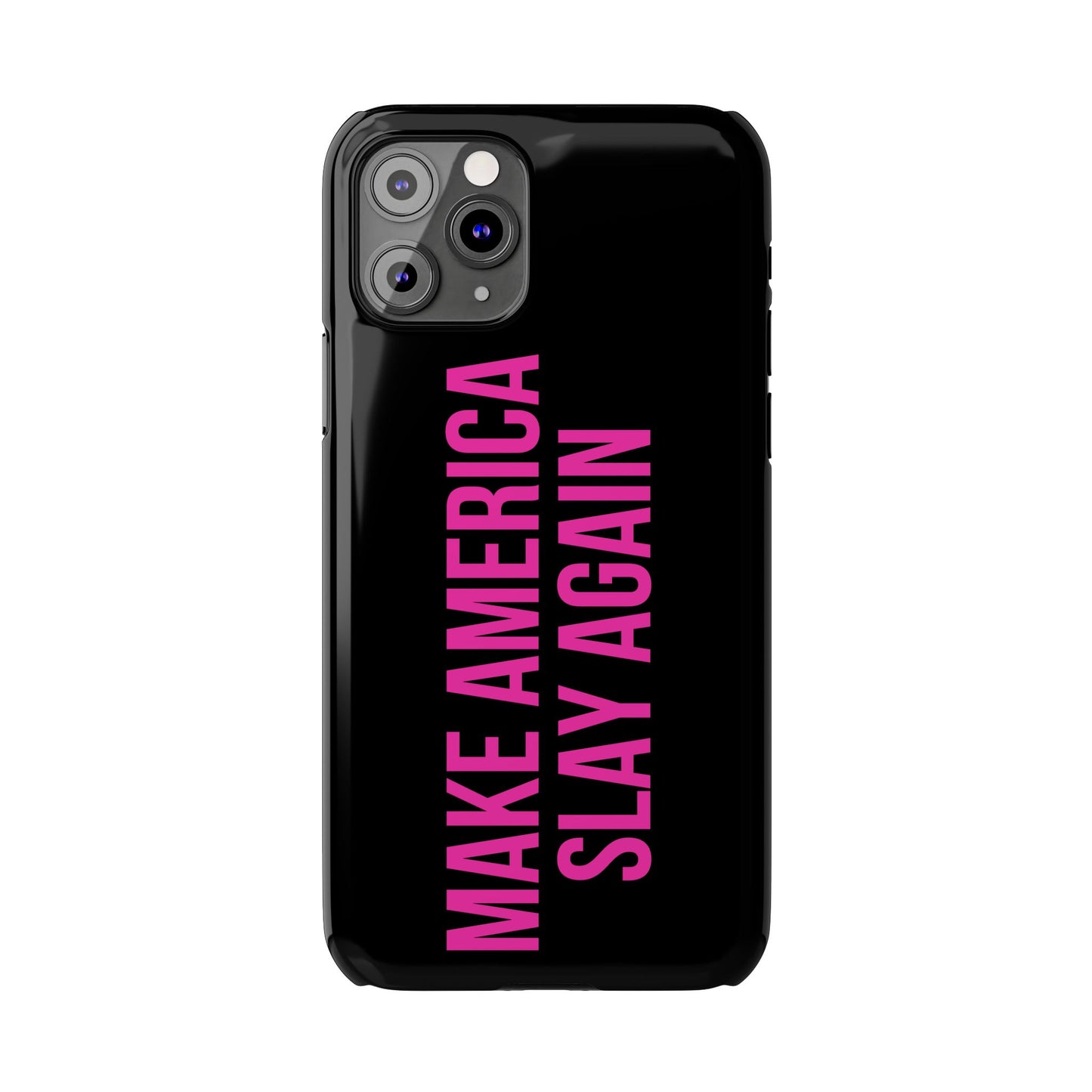 Make America Slay Again iPhone Case - Black