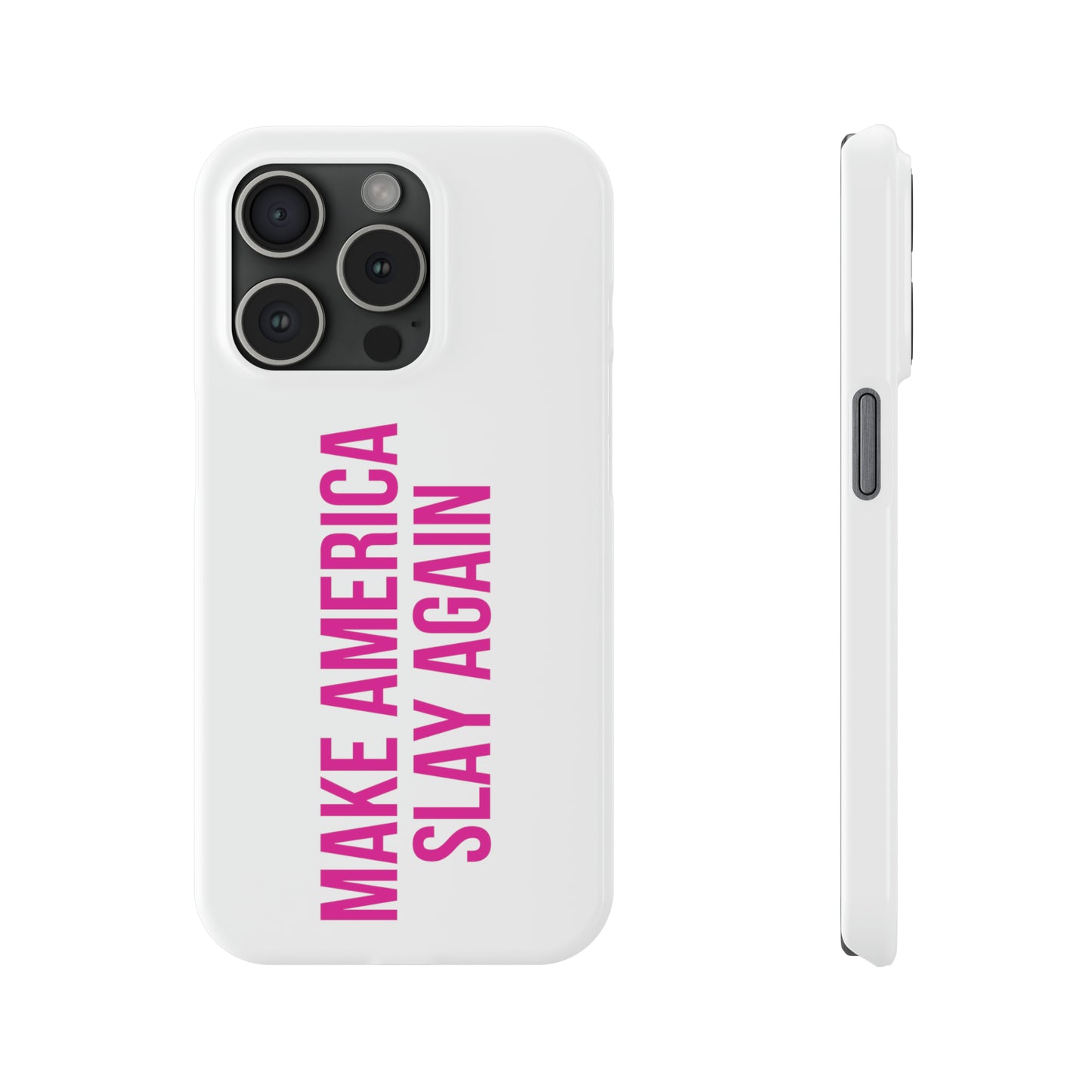 Make America Slay Again iPhone Case - White