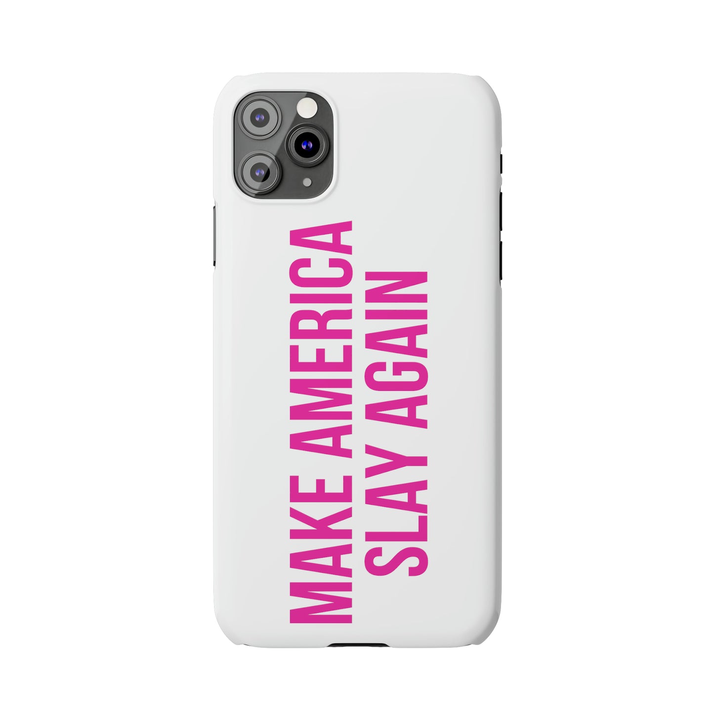 Make America Slay Again iPhone Case - White