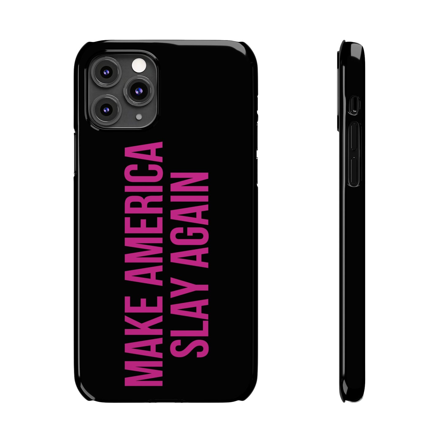 Make America Slay Again iPhone Case - Black