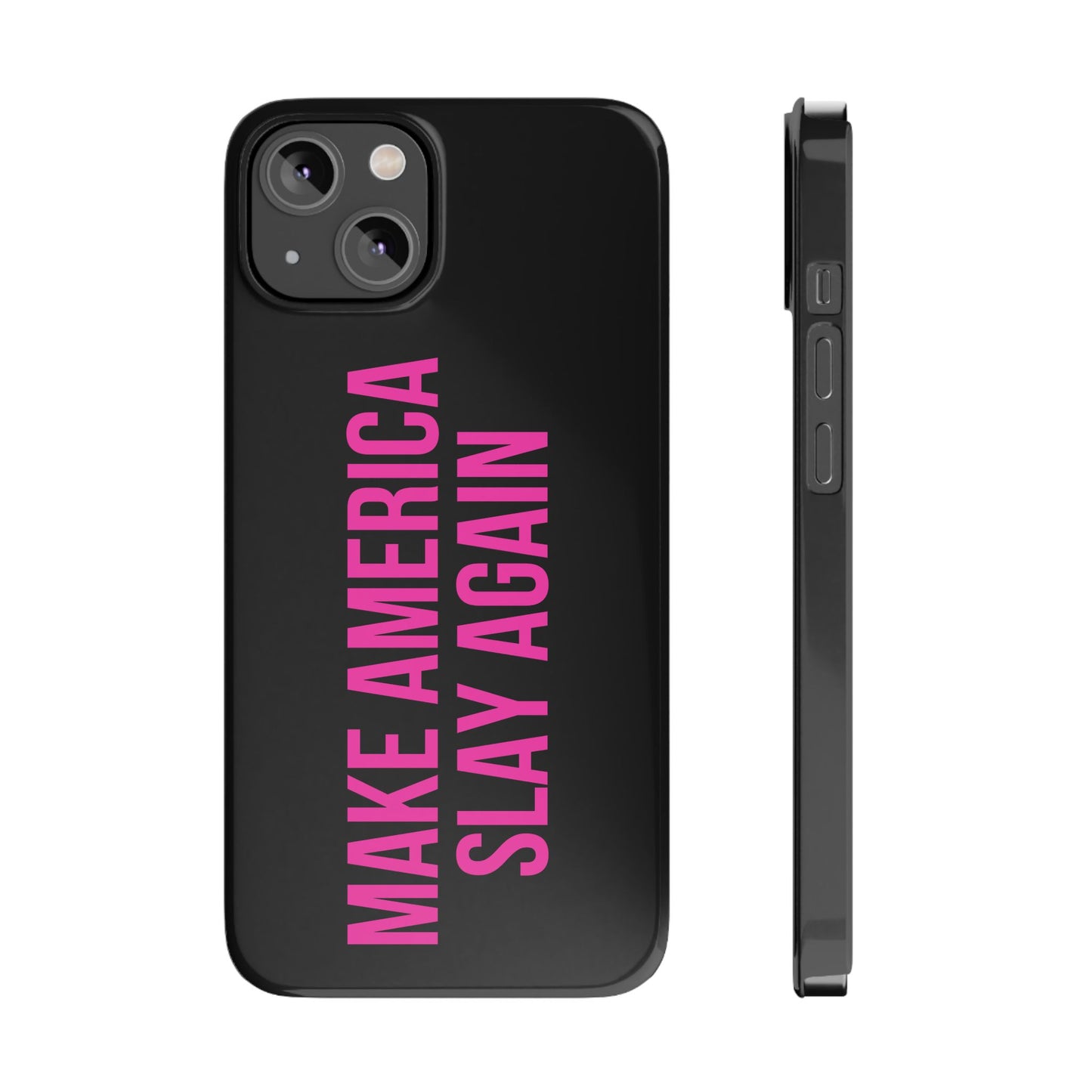 Make America Slay Again iPhone Case - Black