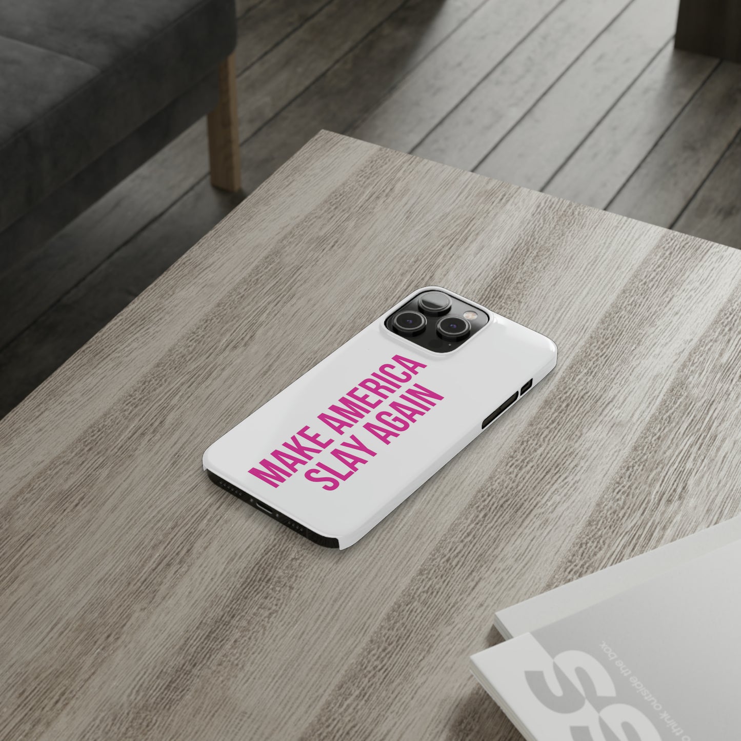 Make America Slay Again iPhone Case - White