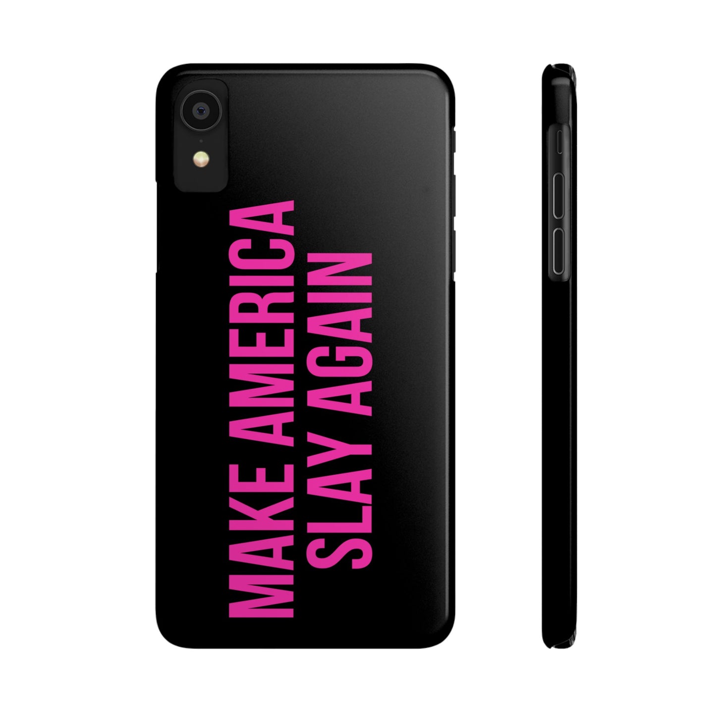 Make America Slay Again iPhone Case - Black