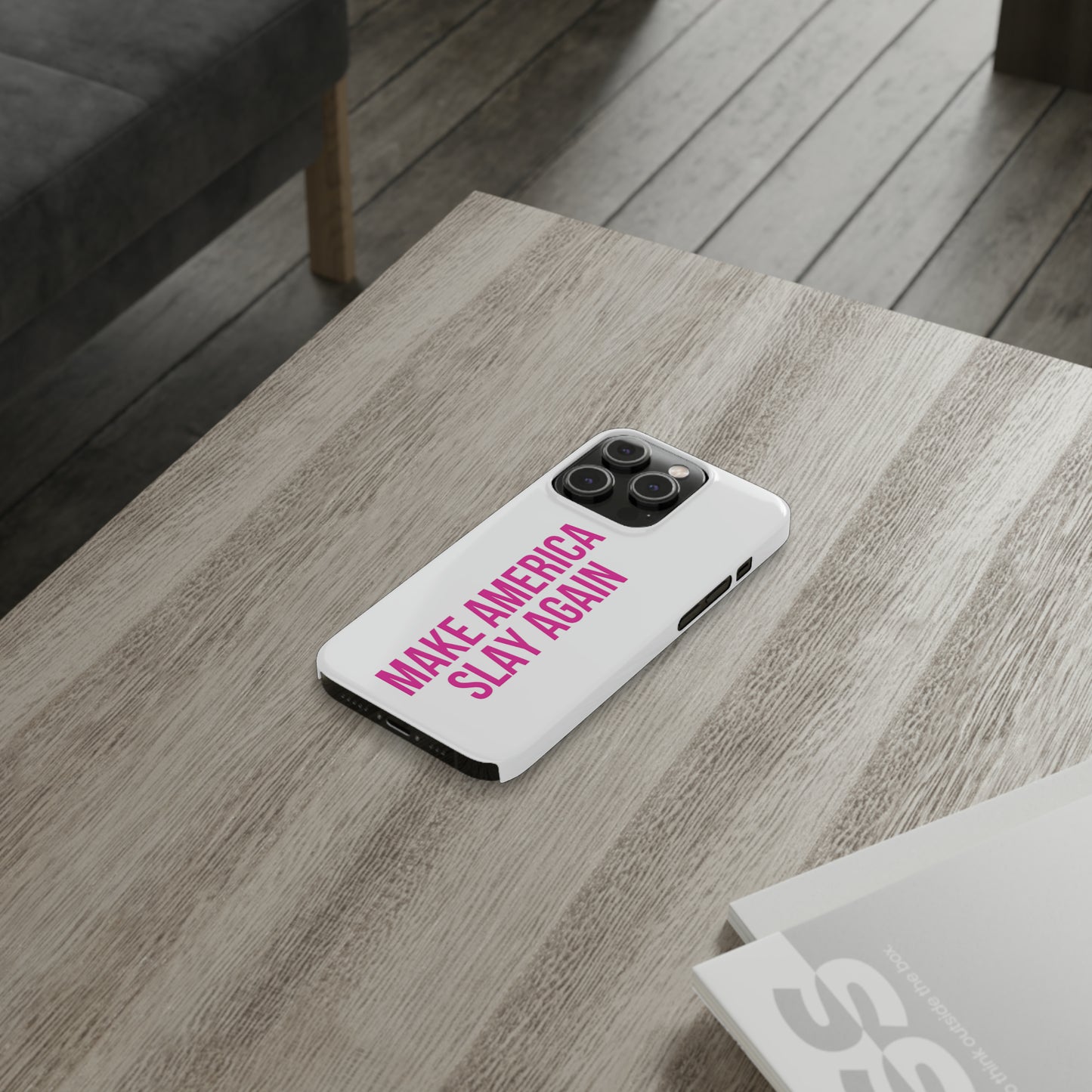 Make America Slay Again iPhone Case - White