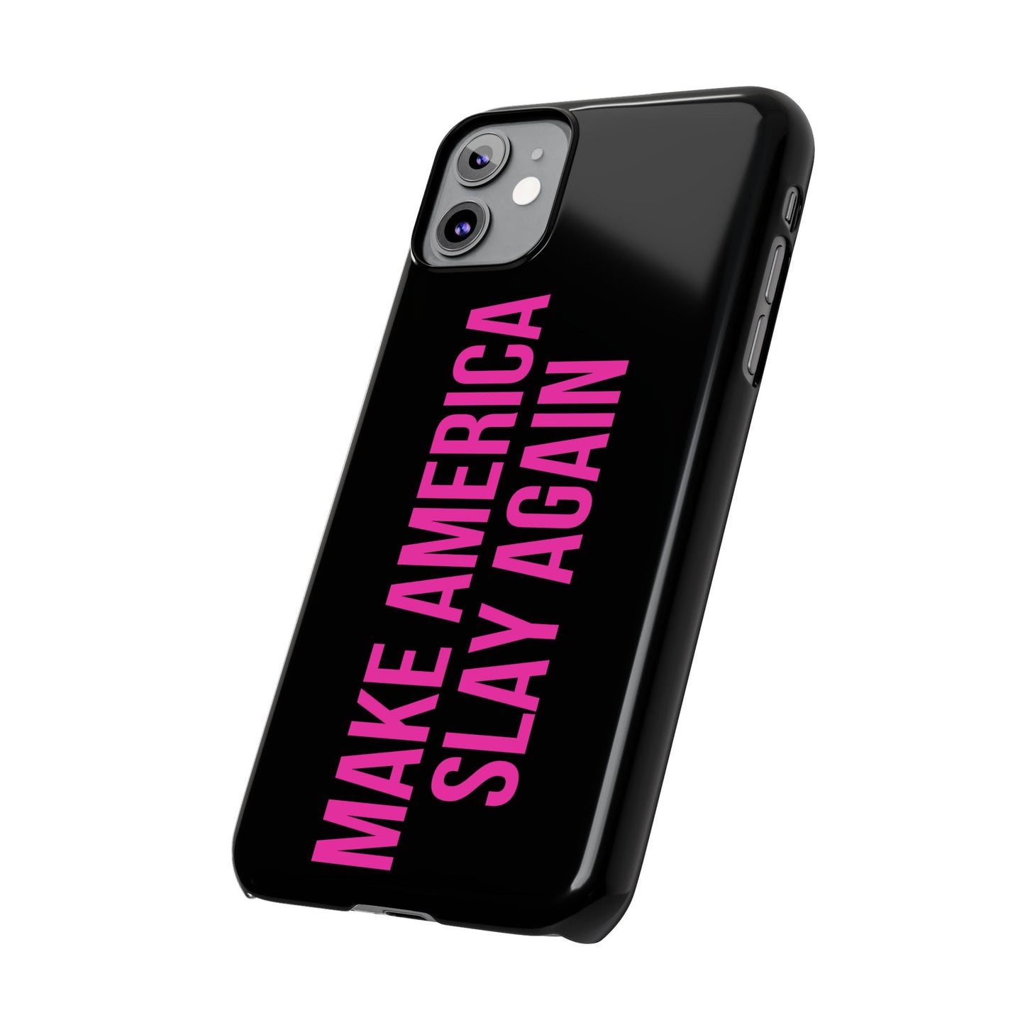 Make America Slay Again iPhone Case - Black