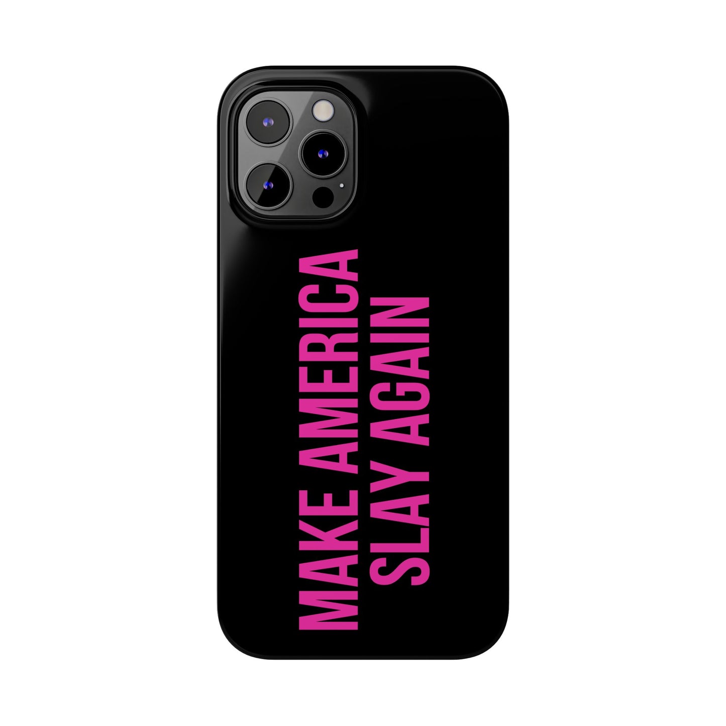 Make America Slay Again iPhone Case - Black