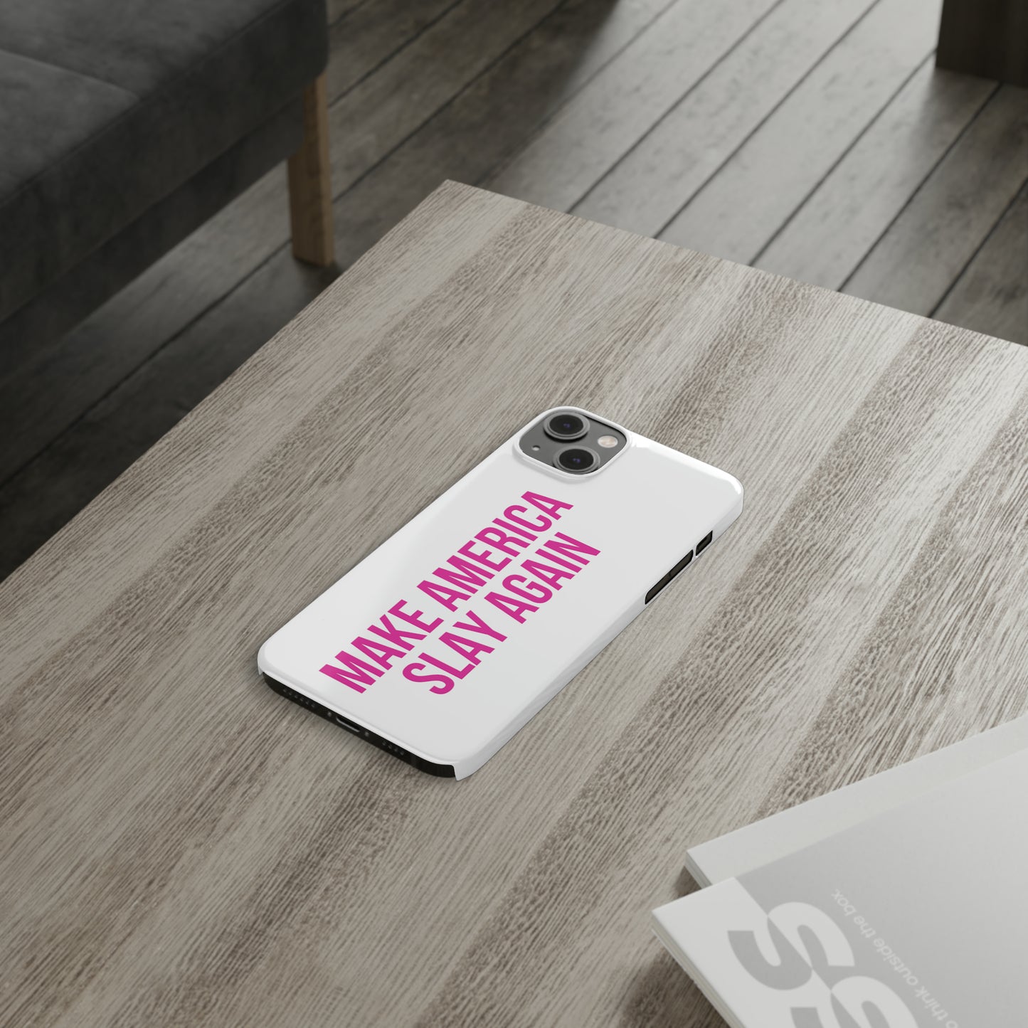 Make America Slay Again iPhone Case - White