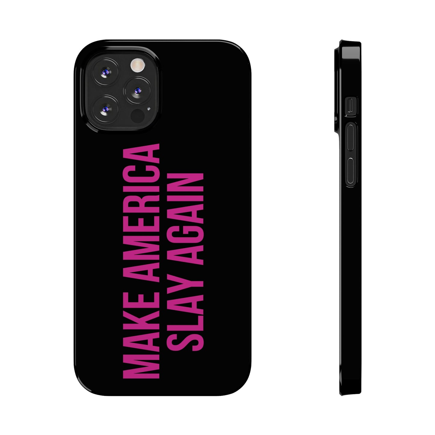 Make America Slay Again iPhone Case - Black