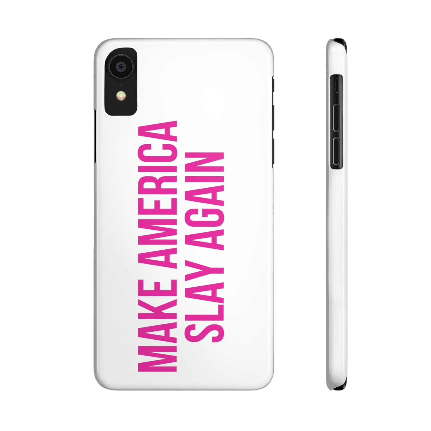 Make America Slay Again iPhone Case - White