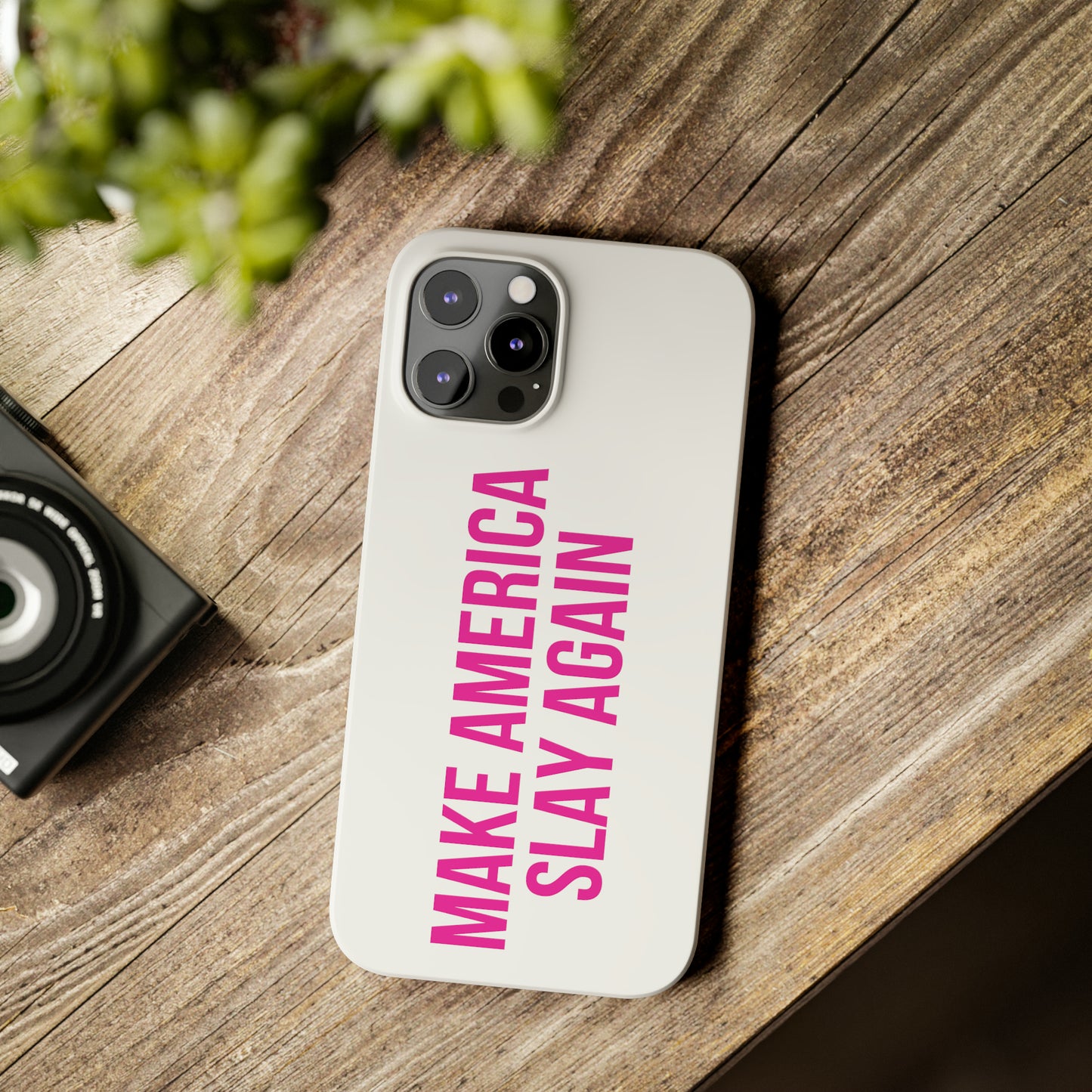 Make America Slay Again iPhone Case - White