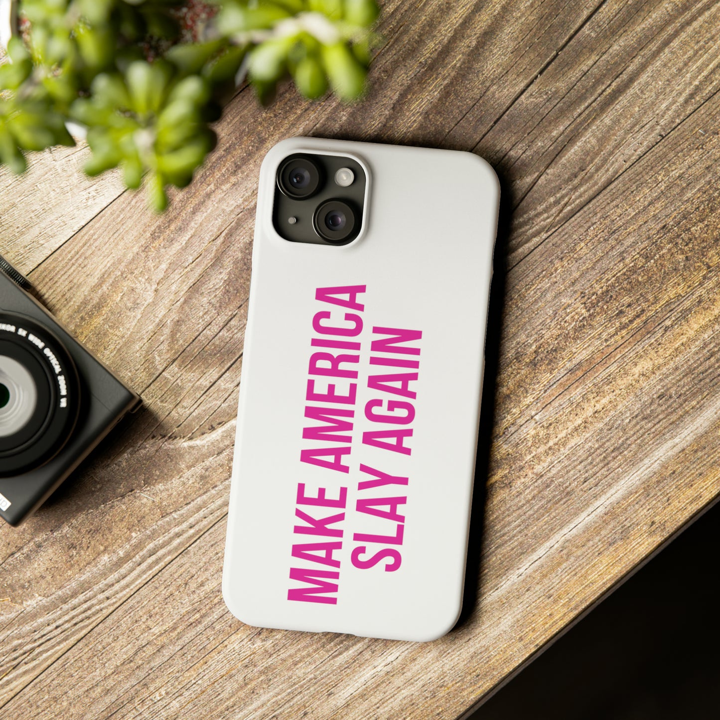 Make America Slay Again iPhone Case - White