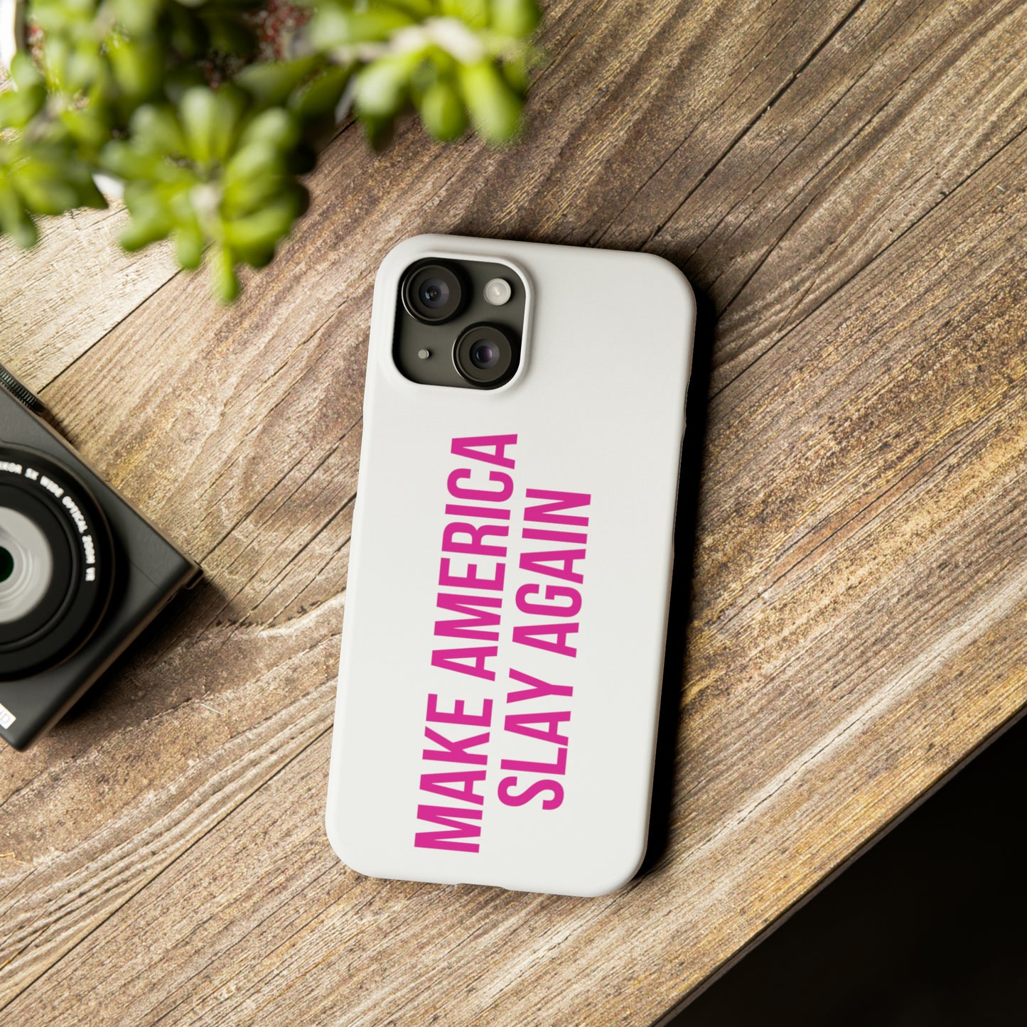 Make America Slay Again iPhone Case - White