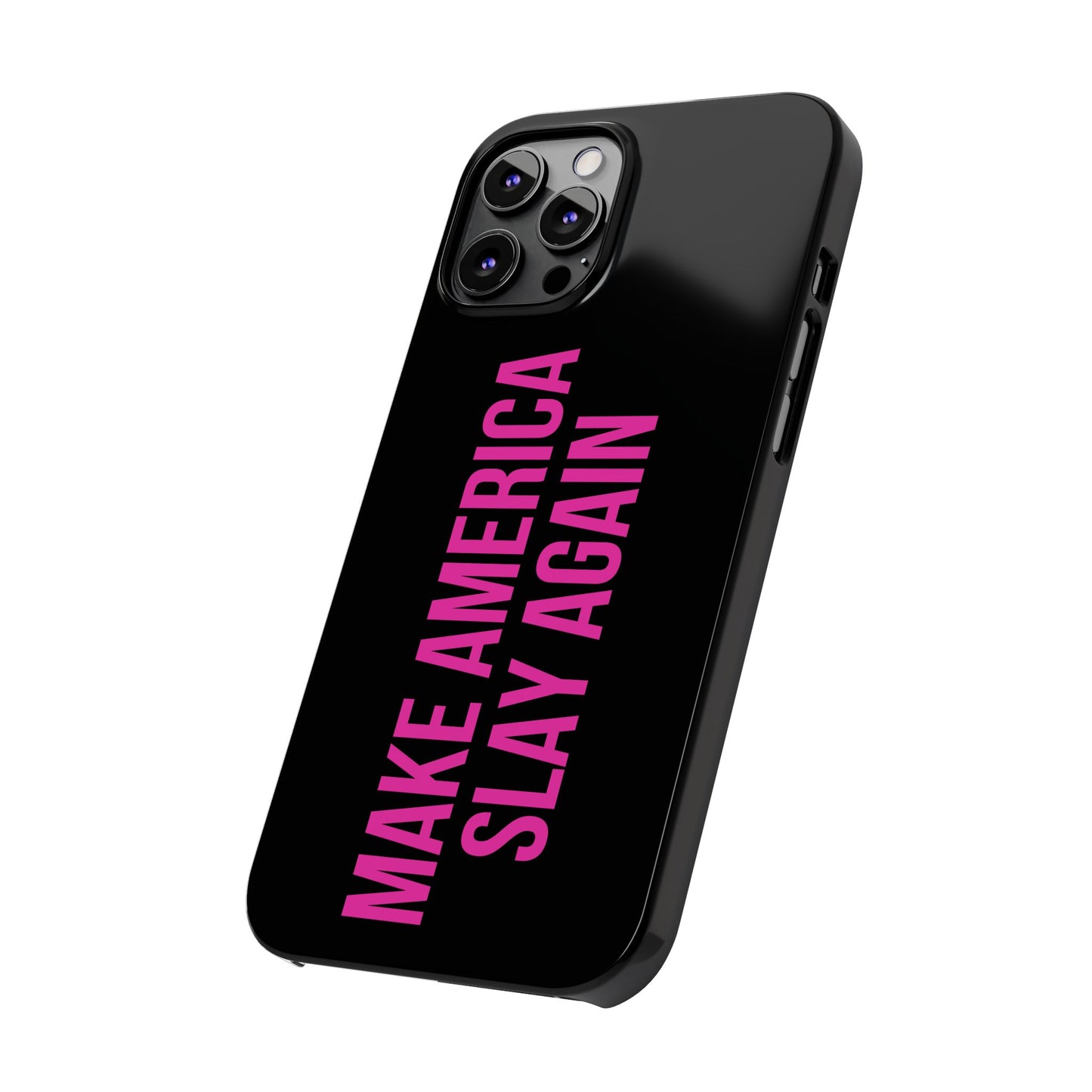 Make America Slay Again iPhone Case - Black