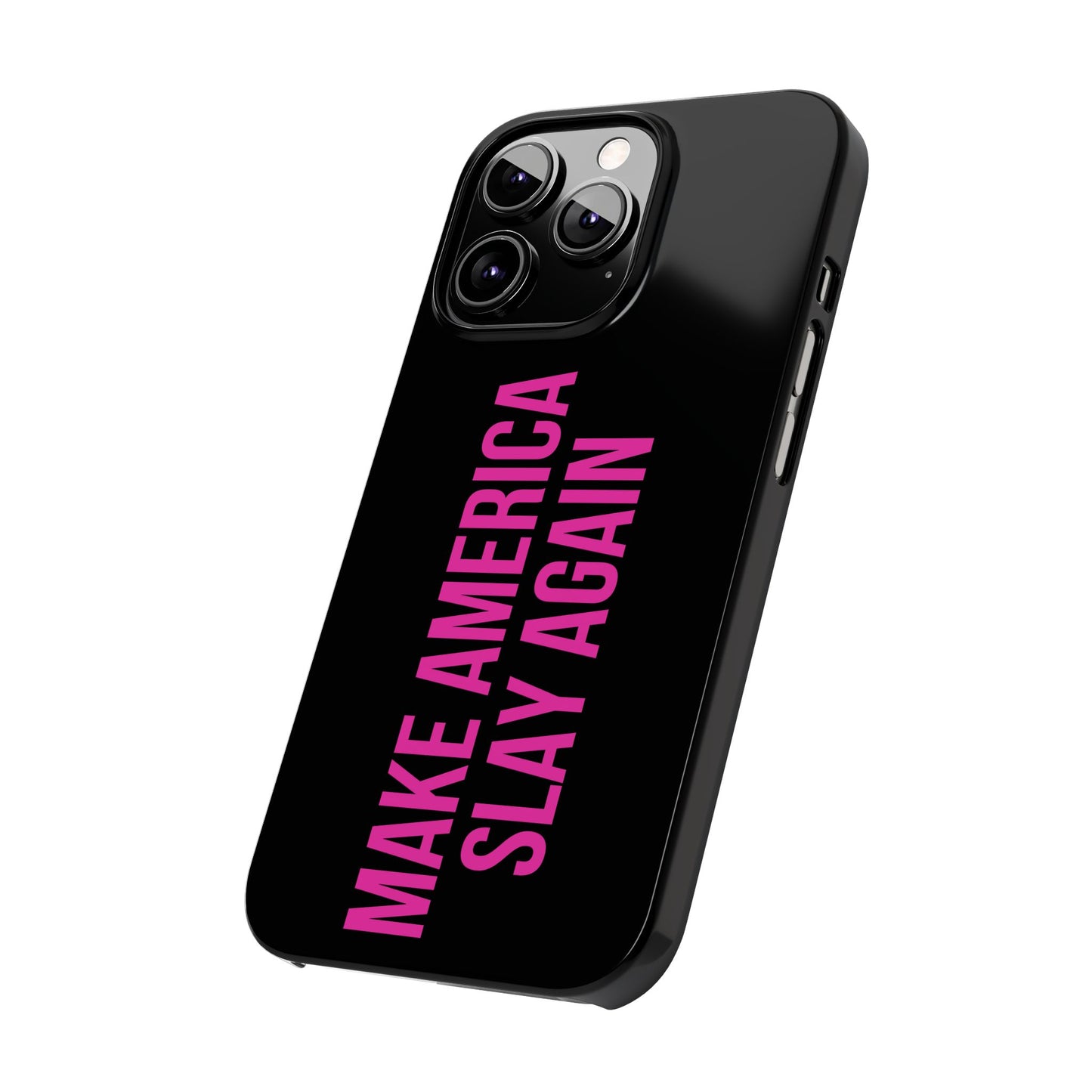 Make America Slay Again iPhone Case - Black