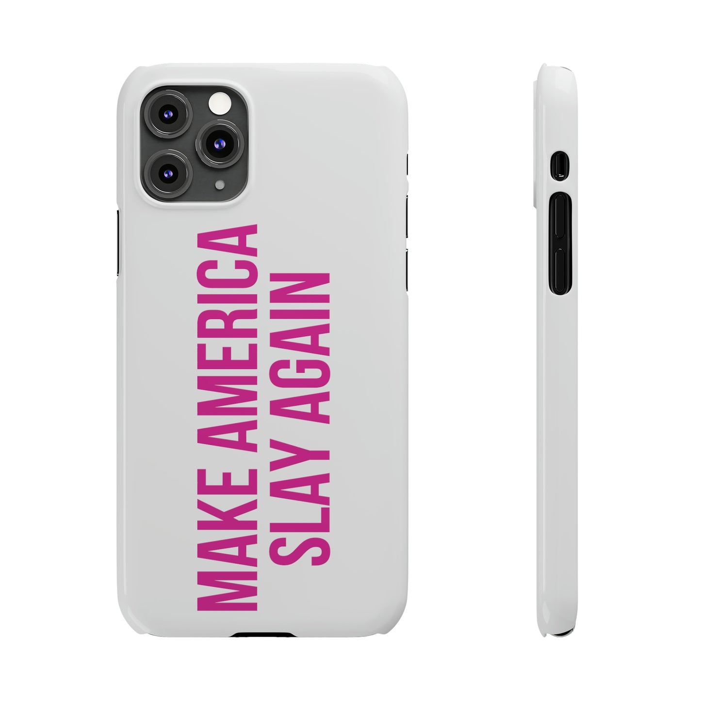 Make America Slay Again iPhone Case - White